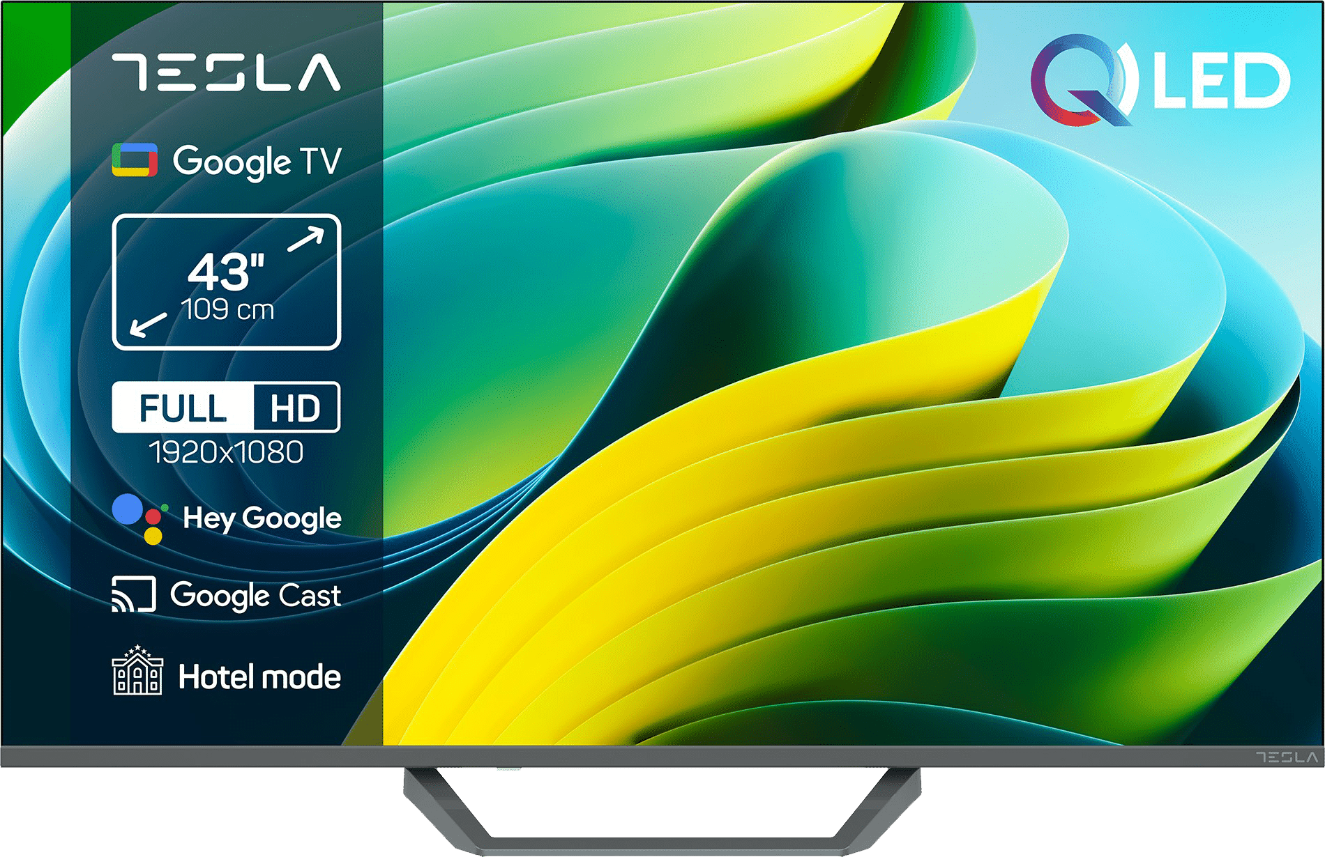 43″ TESLA SMART 4K QLED TV Q43E655GUS