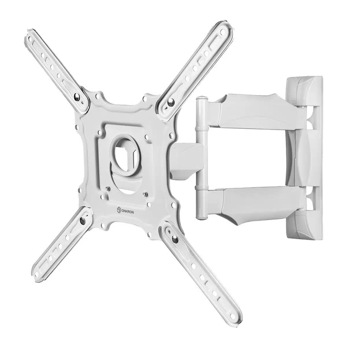 ONKRON TV Wall Mount for 32-65” LED LCD Plasma Flat Screen Curved TVs up to 35 kg, White