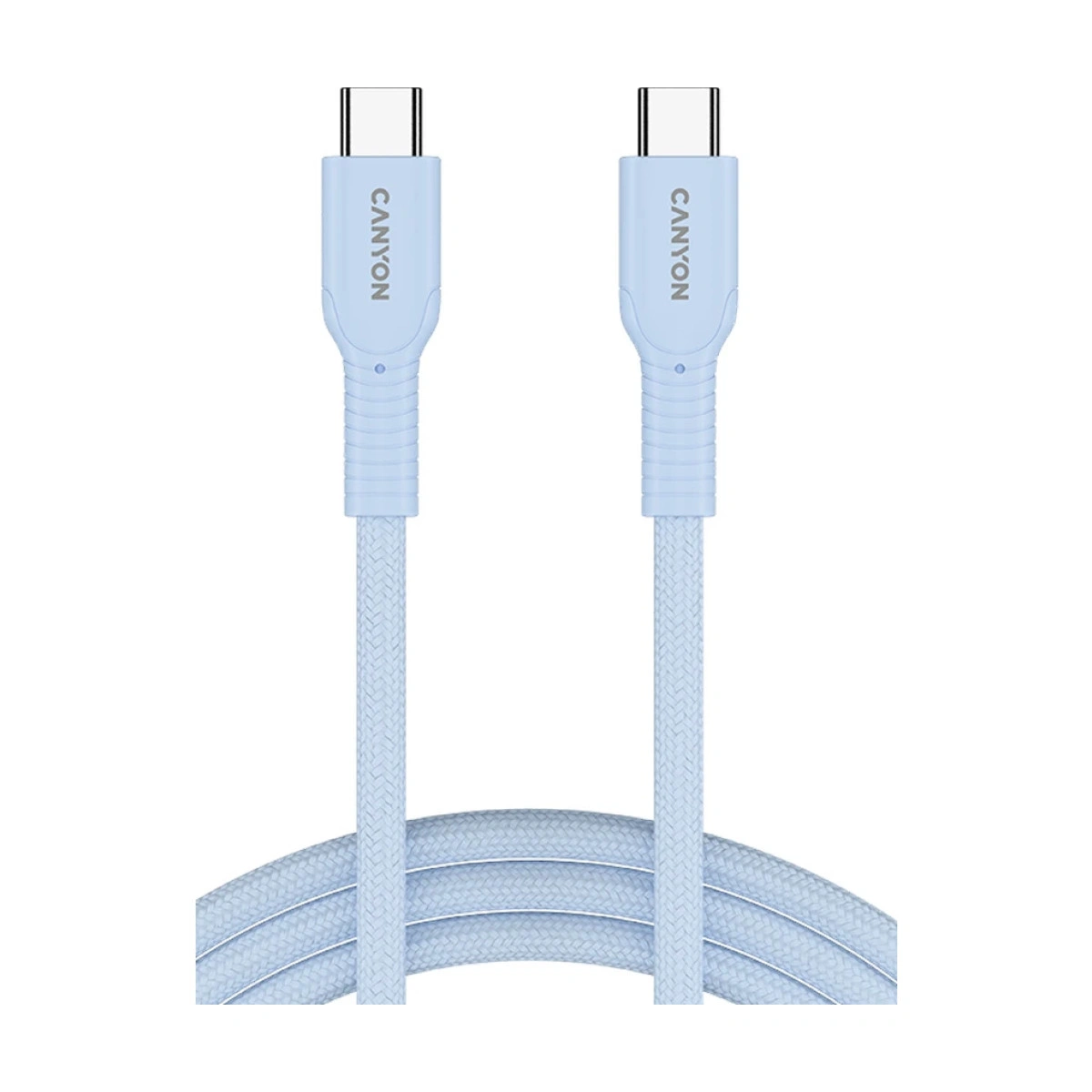 CANYON cable OnWire 60CL C-C 60W COLOR Braided 1m Light Blue