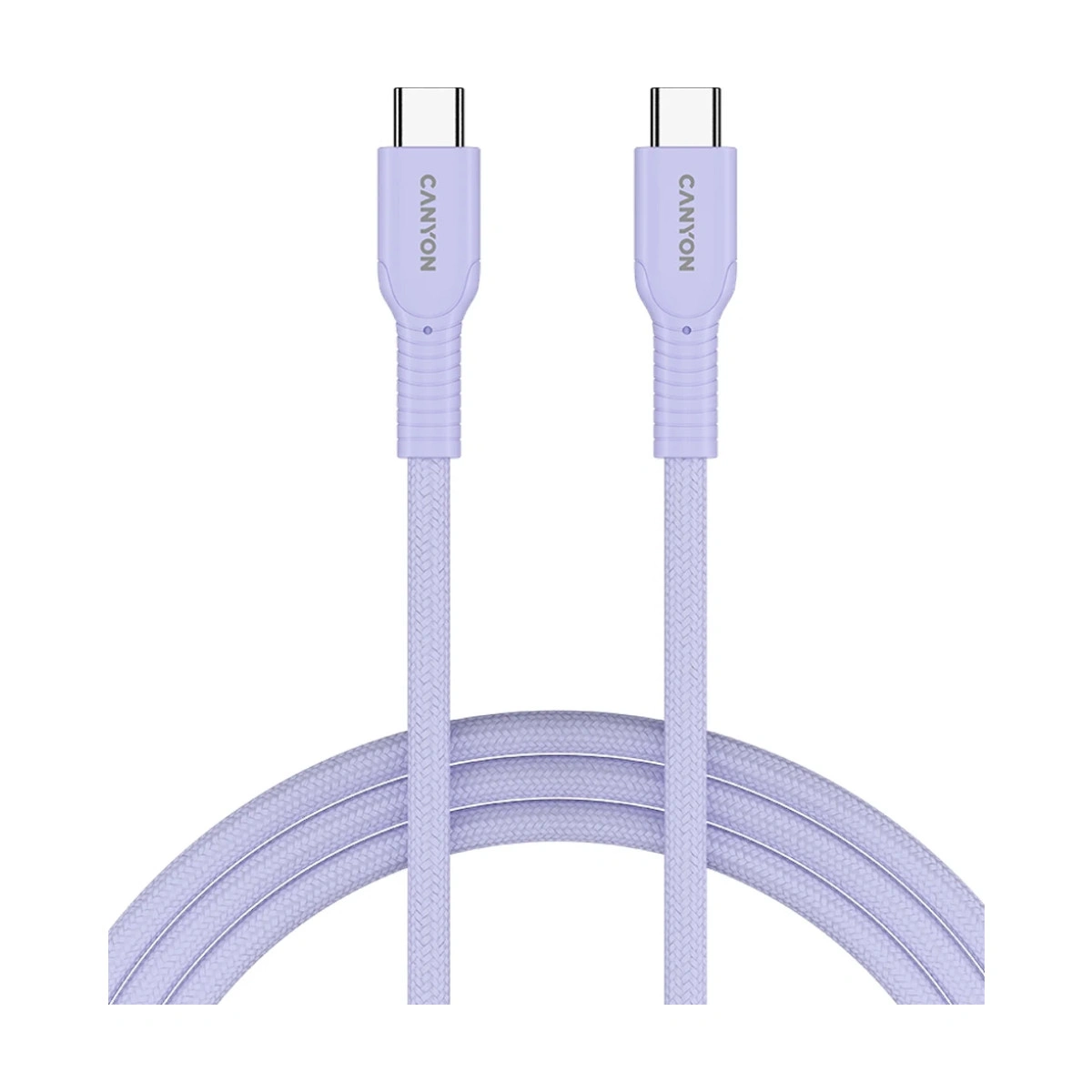 CANYON cable OnWire 60CL C-C 60W COLOR Braided 1m Purple