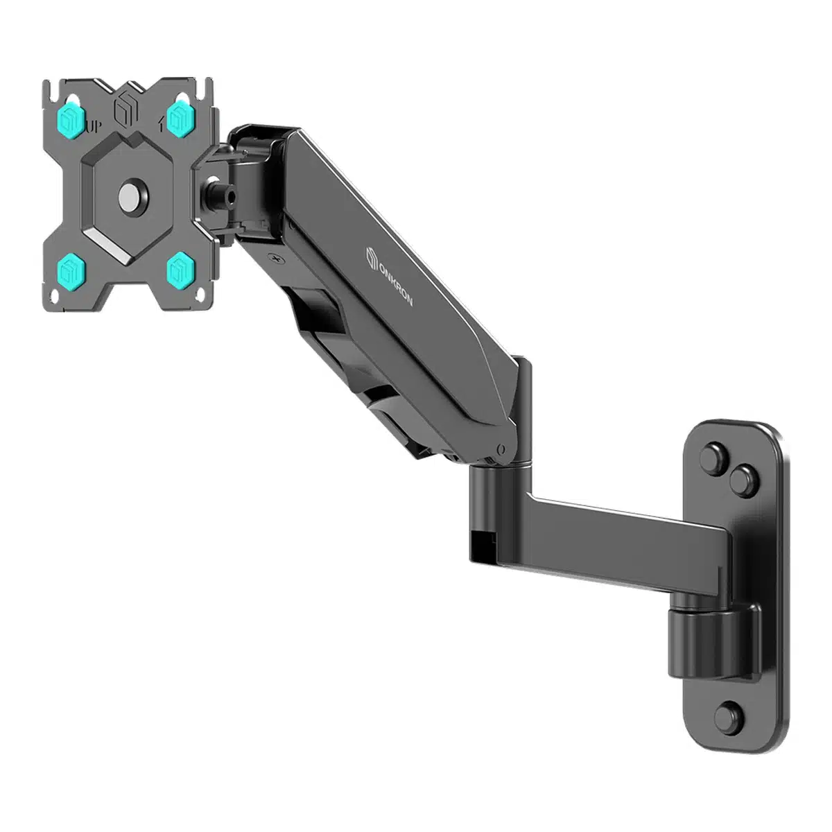 ONKRON TV Monitor Wall Mount Bracket for 13” – 34” Screens Full Motion with Gas Spring, Black