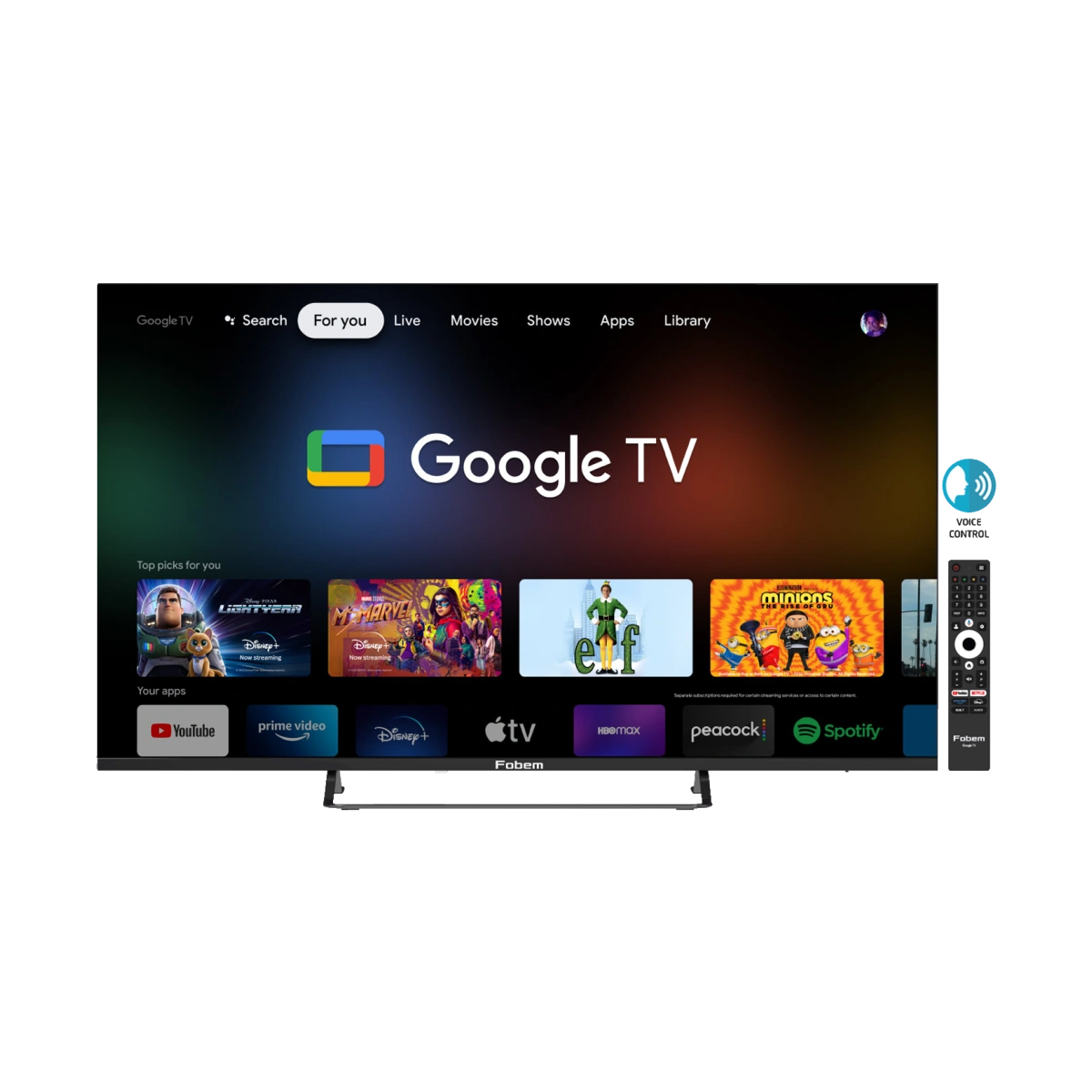 Fobem Televizor Smart LED FullHD 43", Google TV - MT43EG4000F