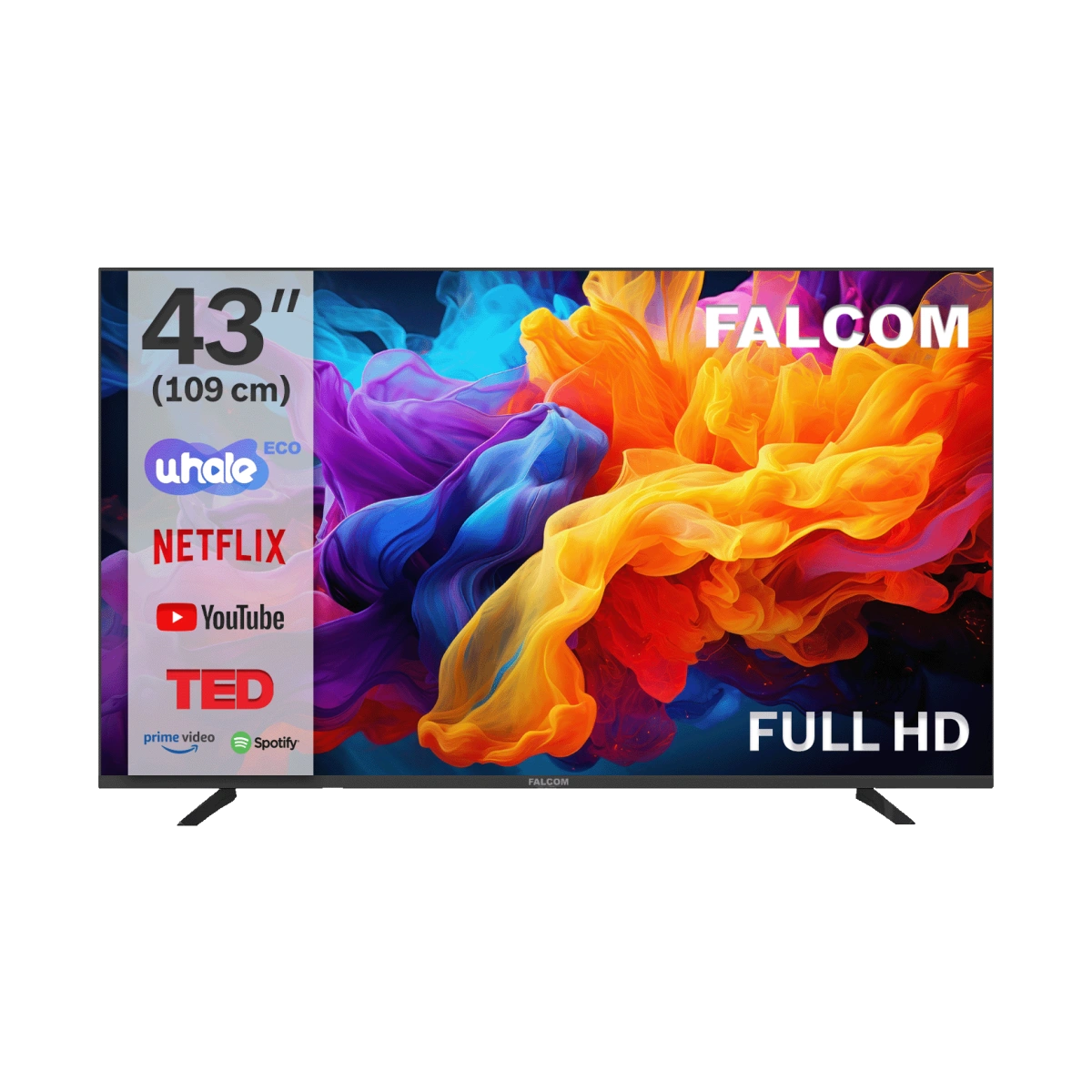 Falcom Televizor Smart LED TV FullHD 43", Bluetooth ,WiFi - TV-43LTF024SM WOS