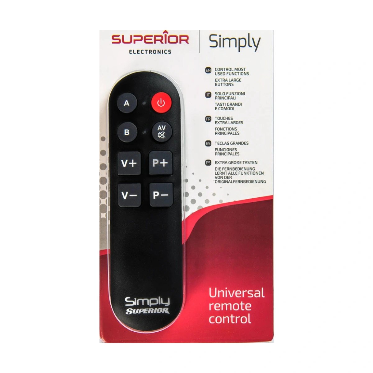 Daljinski upravljač Superior RC Simply univerzalni turn-on-and-play
