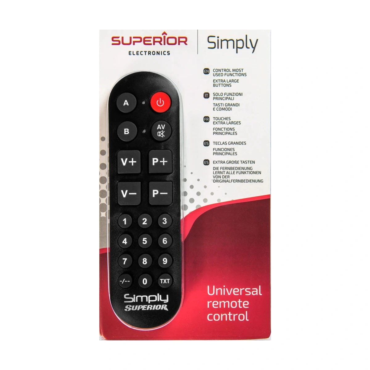 Daljinski upravljač Superior RC SIMPLY Numeric univerzalni sa numeričkim tipkama