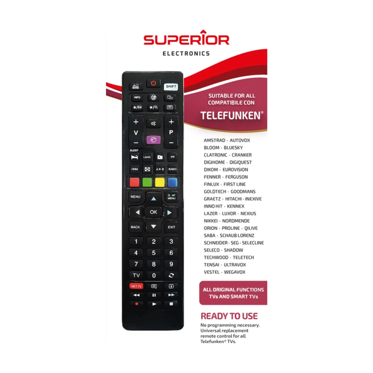 Daljinski upravljač Superior za Telefunken i Vestel TV prijemnike