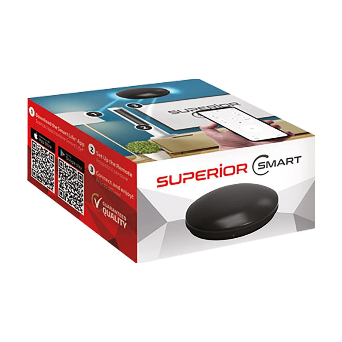 Daljinski upravljač Superior Univerzalni IR WiFi-Smartphone Crni