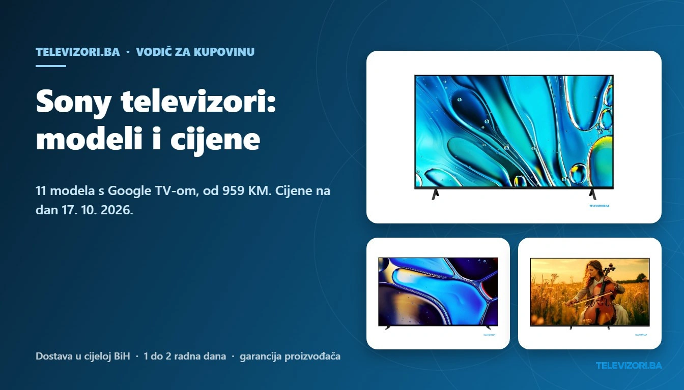 Sony televizori: modeli i cijene